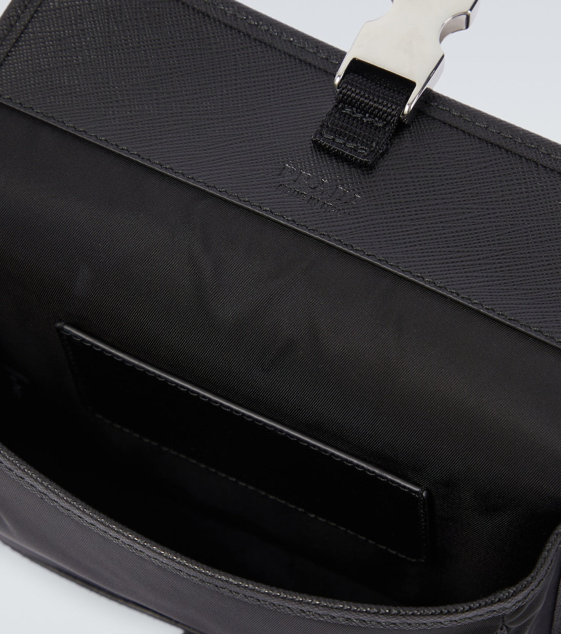 Prada - Re-Nylon leather-trimmed shoulder bag