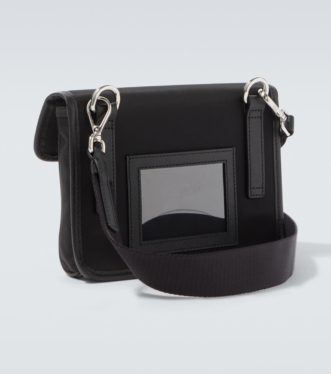 Prada - Re-Nylon leather-trimmed shoulder bag