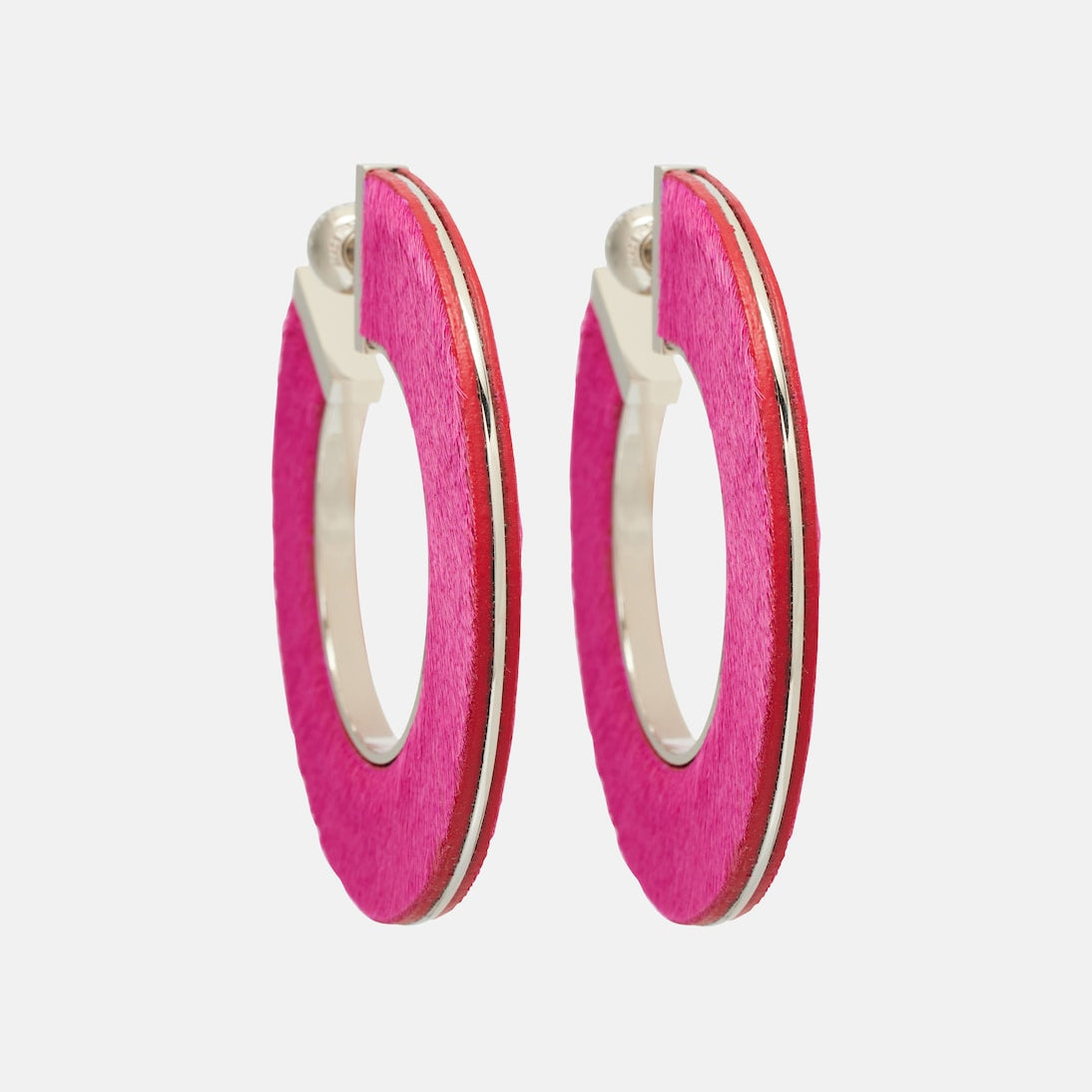 Alaïa - Leather-trimmed earrings