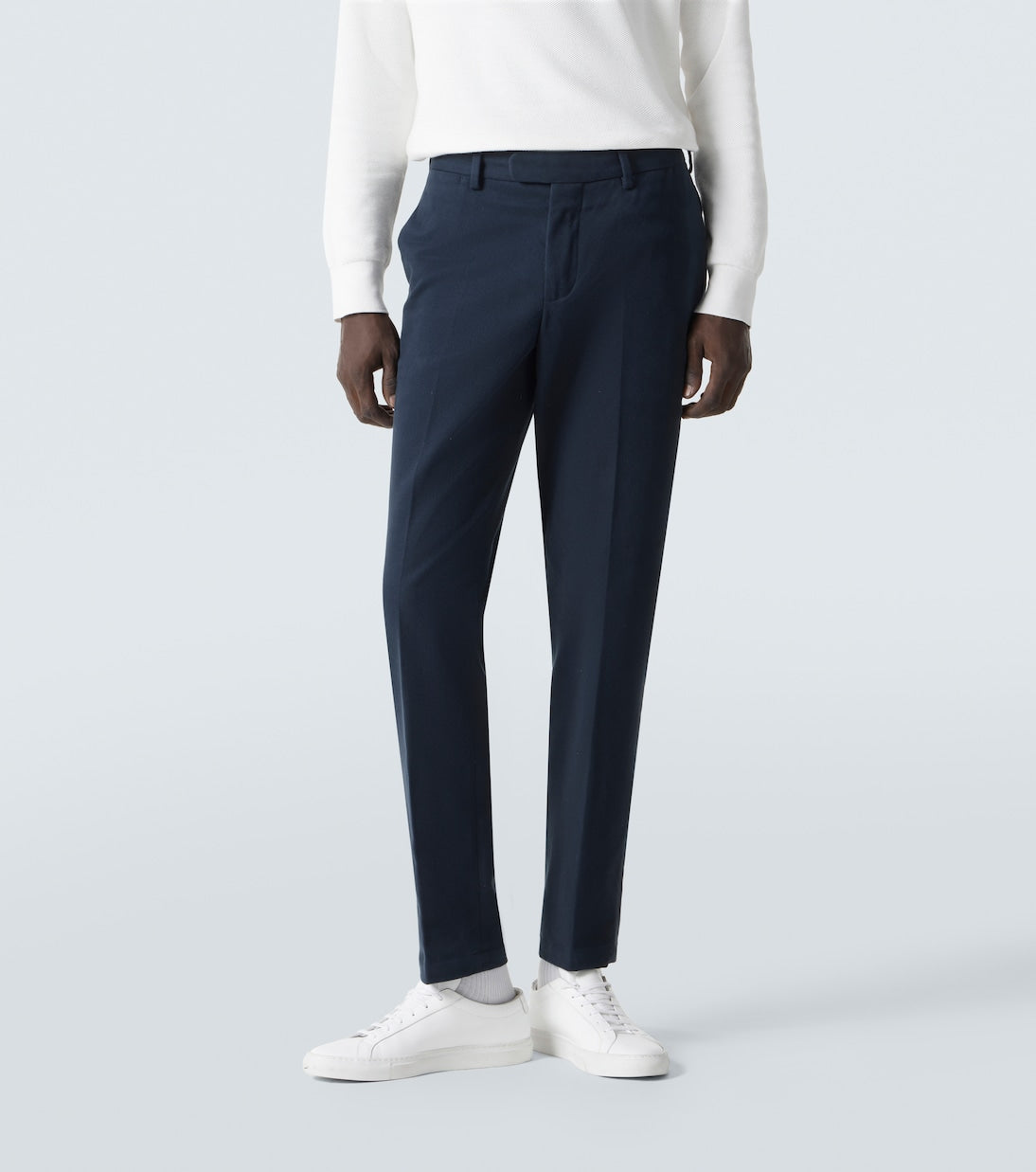 Thom Sweeney - Cotton twill slim pants