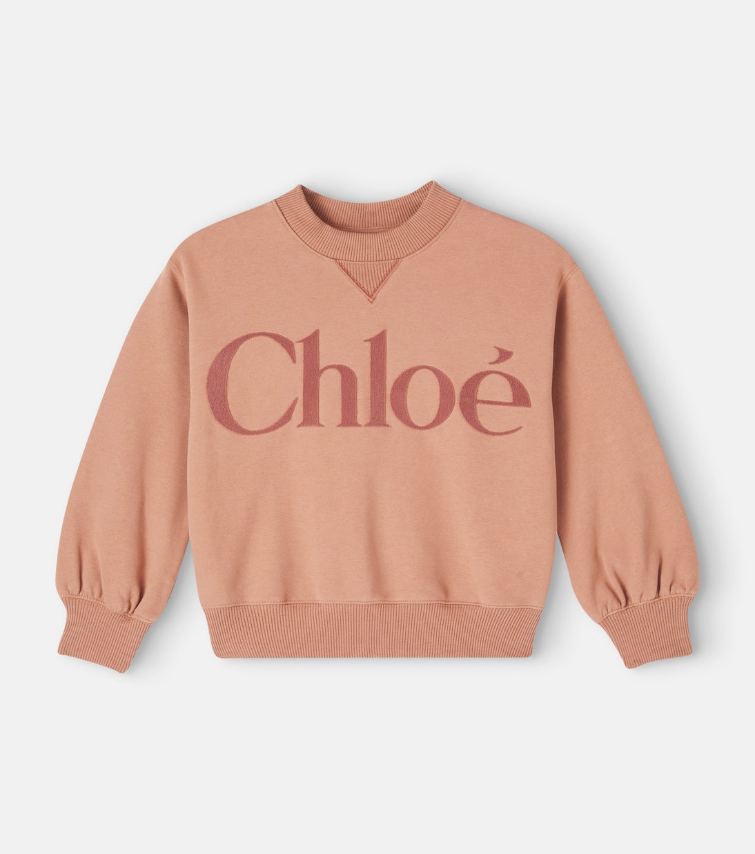 Chloé Kids - Logo cotton fleece sweatshirt