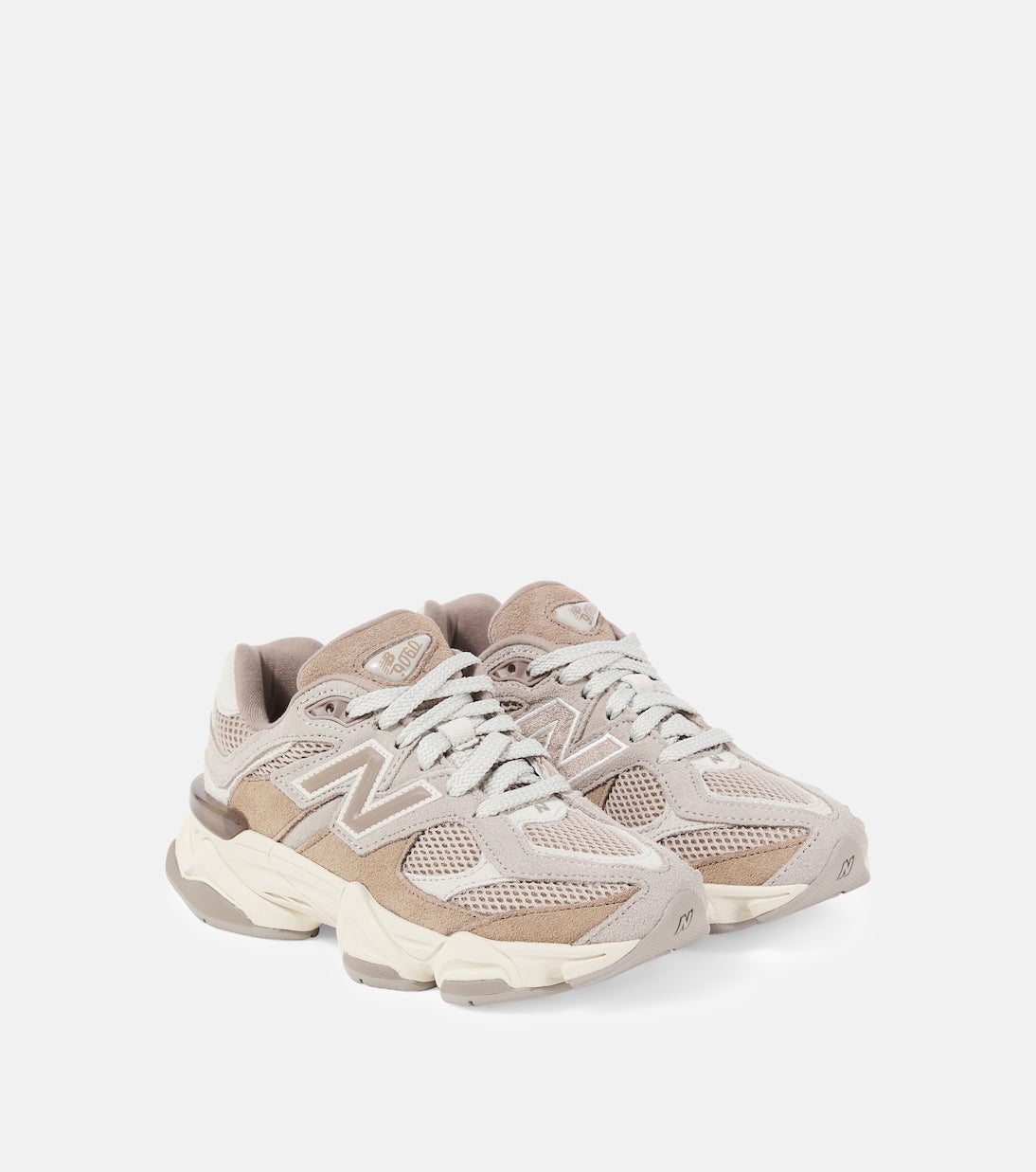 New Balance Kids - 9060 Junior suede-trimmed sneakers