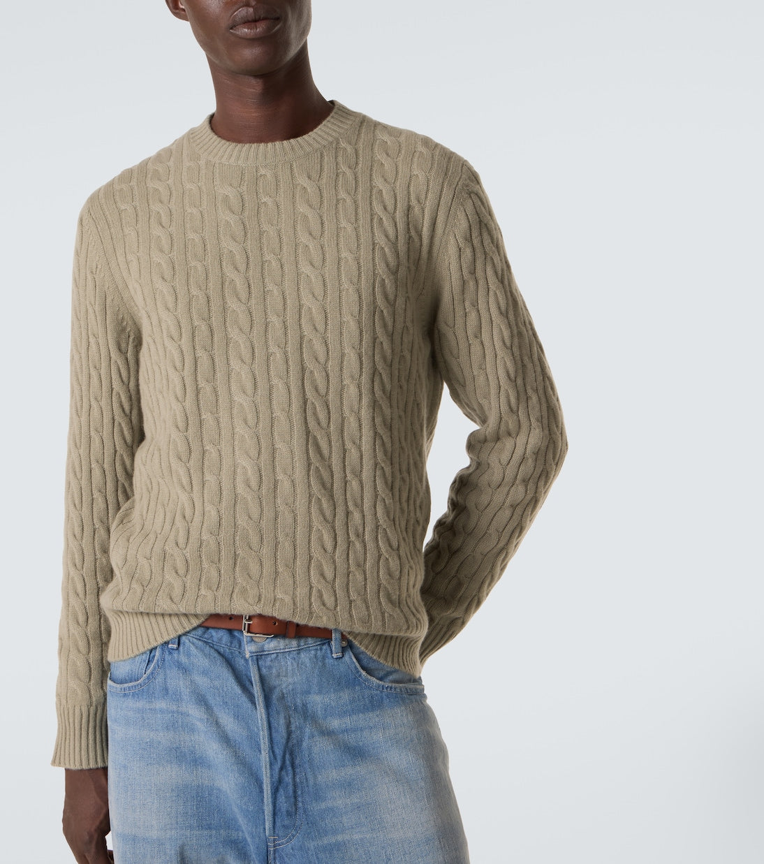 Arch4 - Duke Street cable-knit cashmere sweater