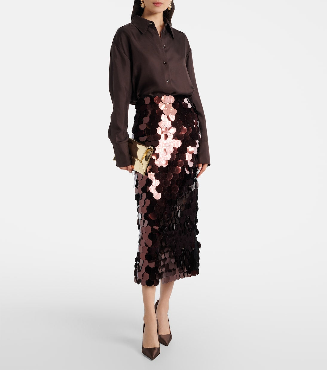 Roksanda - Sequined midi skirt