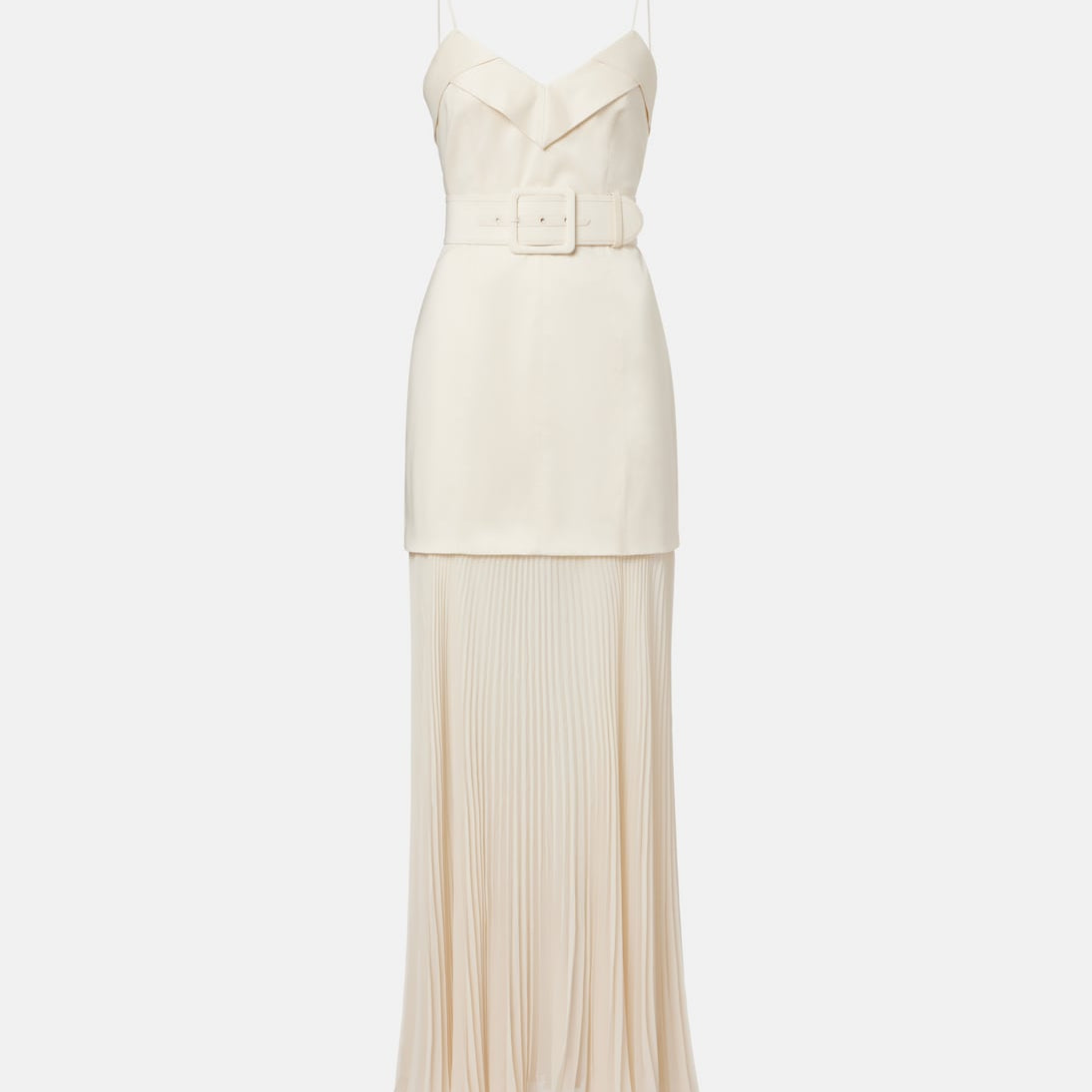 Rebecca Vallance - Bailey belted pleated maxi dress