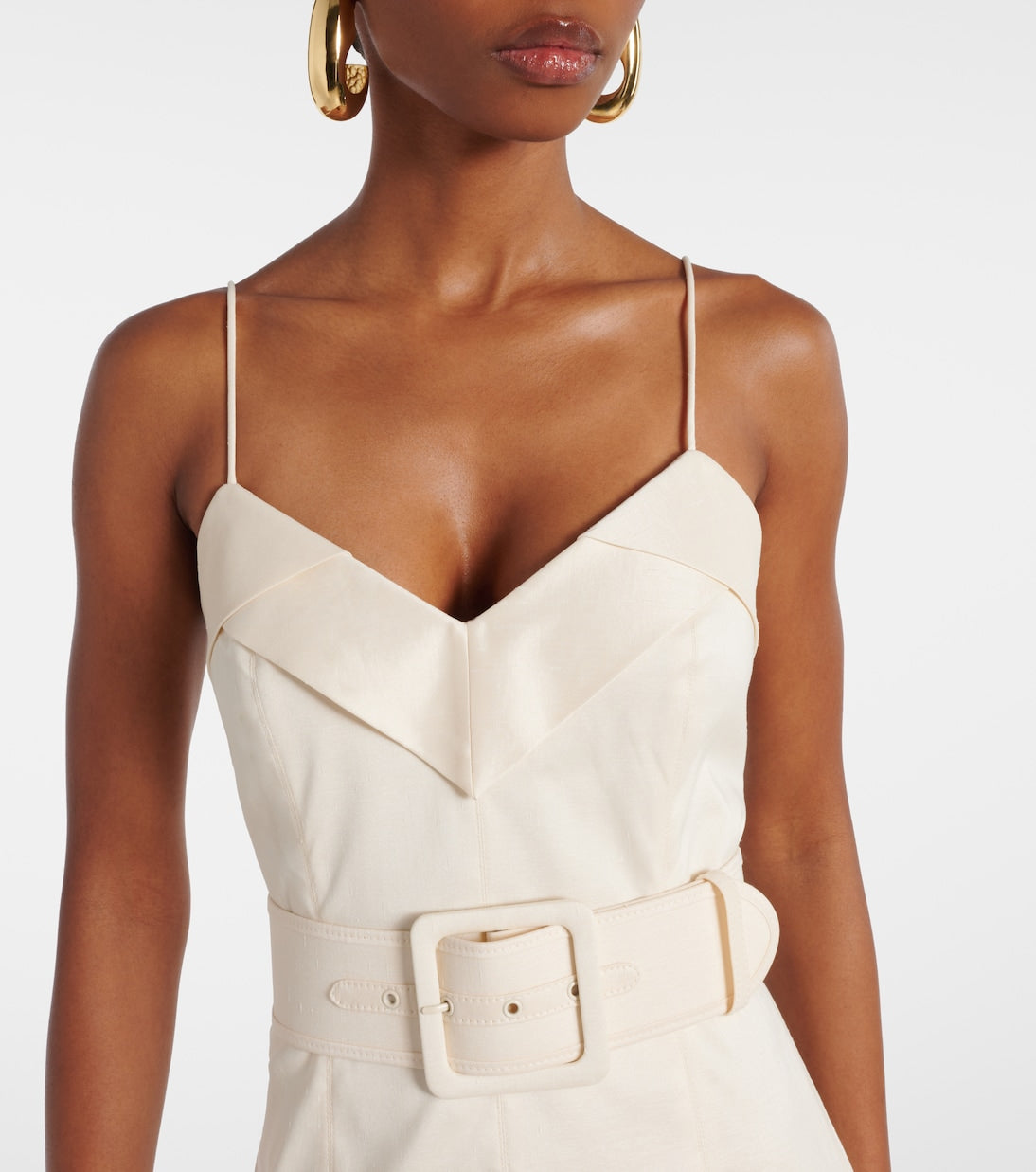 Rebecca Vallance - Bailey belted pleated maxi dress