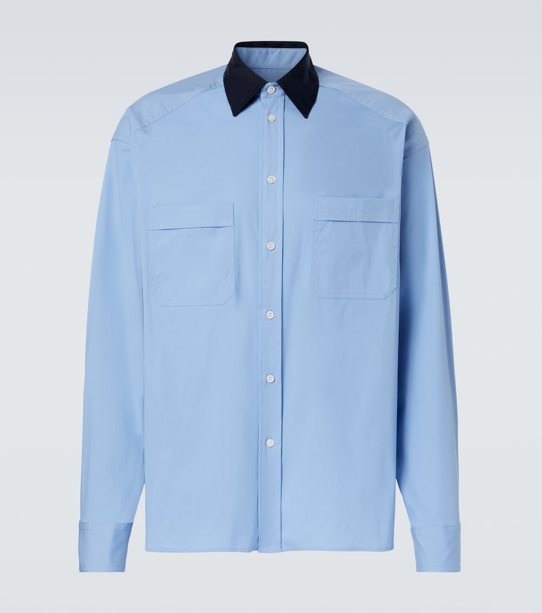 Plan C - Cotton-blend poplin shirt