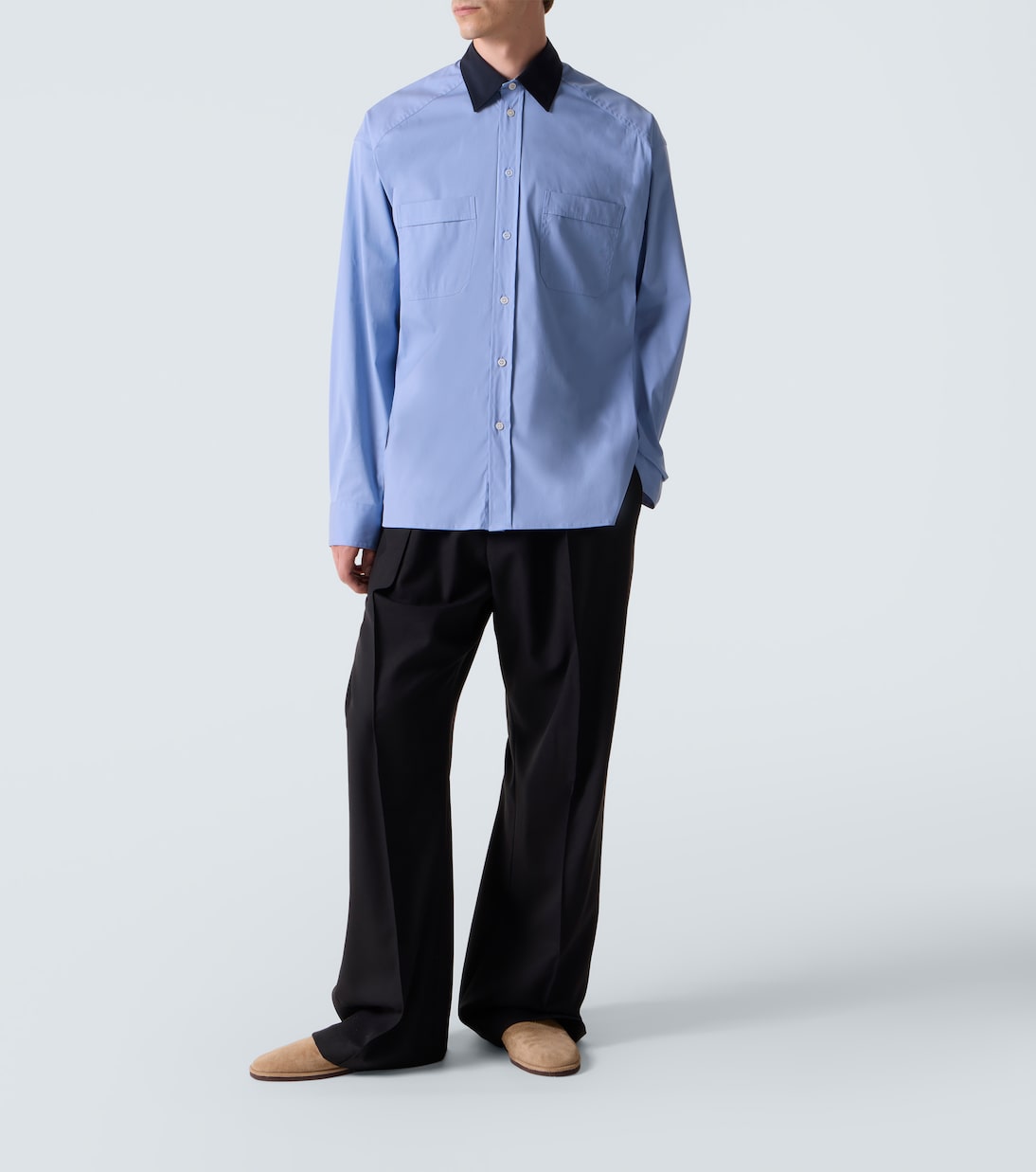 Plan C - Wool wide-leg pants
