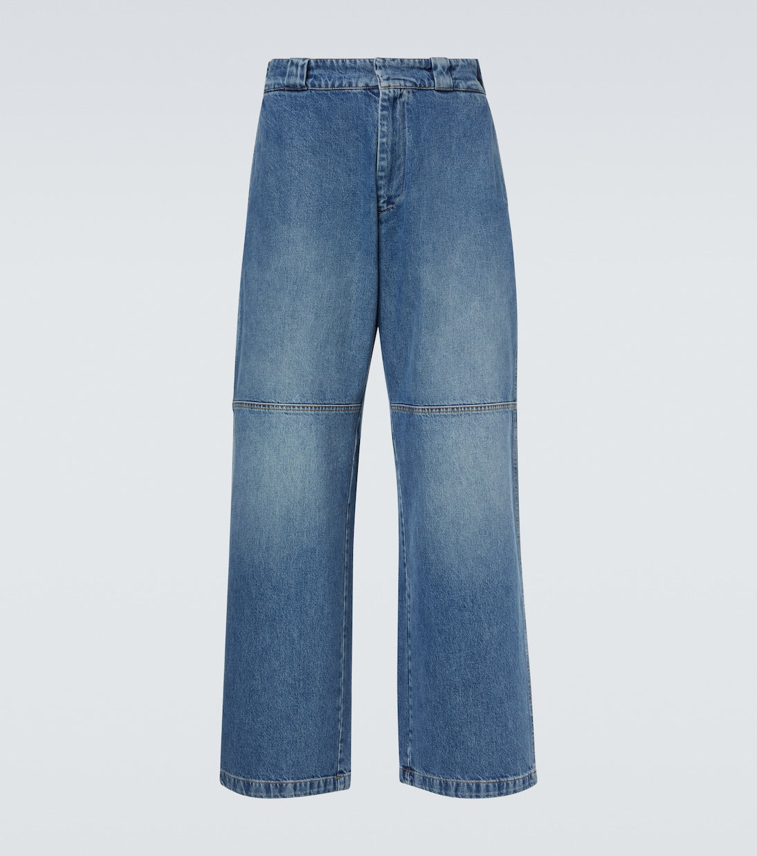 Plan C - Faded wide-leg jeans