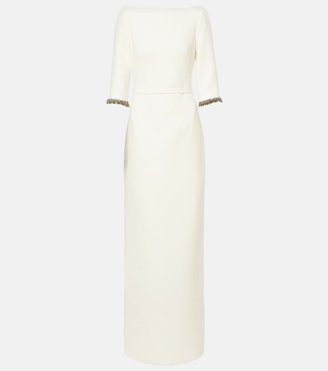 Safiyaa - Bridal Amaris embellished crêpe gown