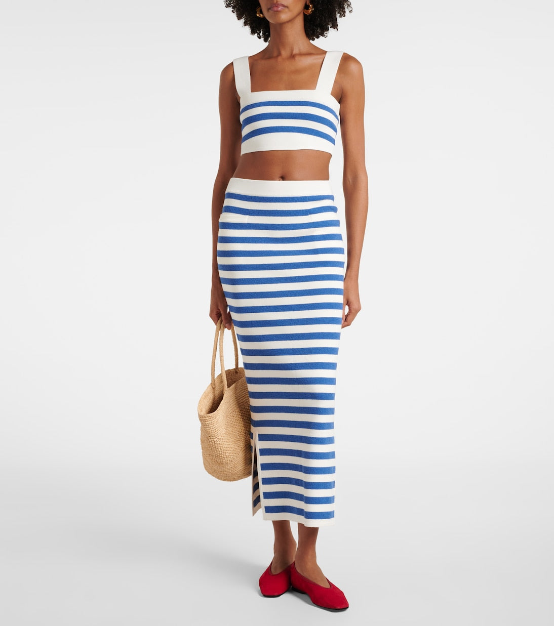 Posse - Ari striped pencil skirt