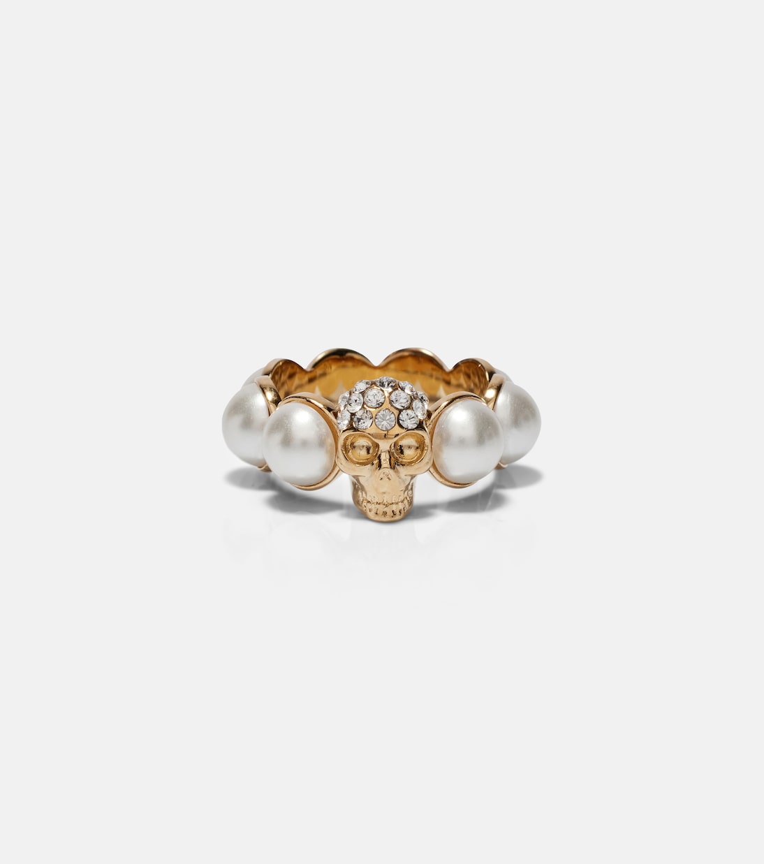 McQueen - Skull embellished ring
