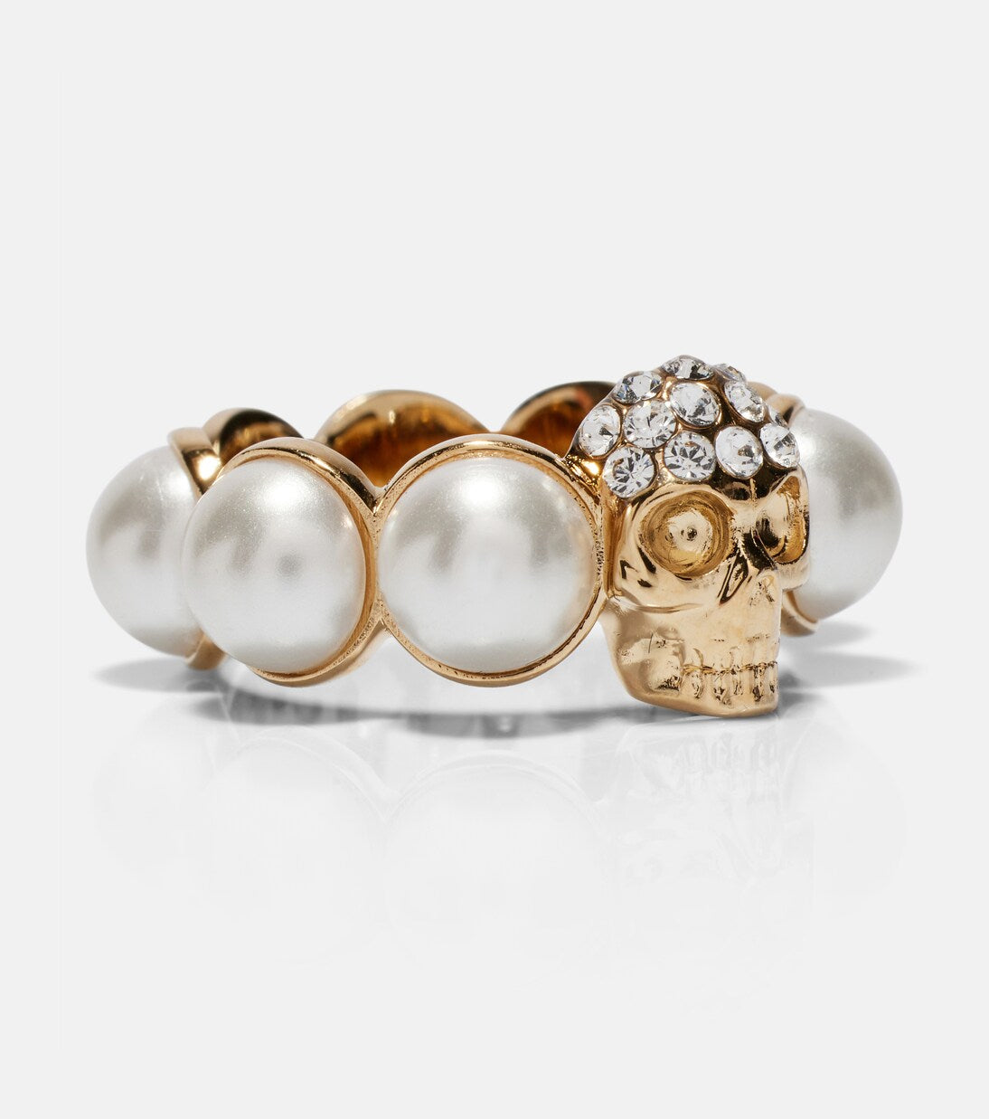 McQueen - Skull embellished ring