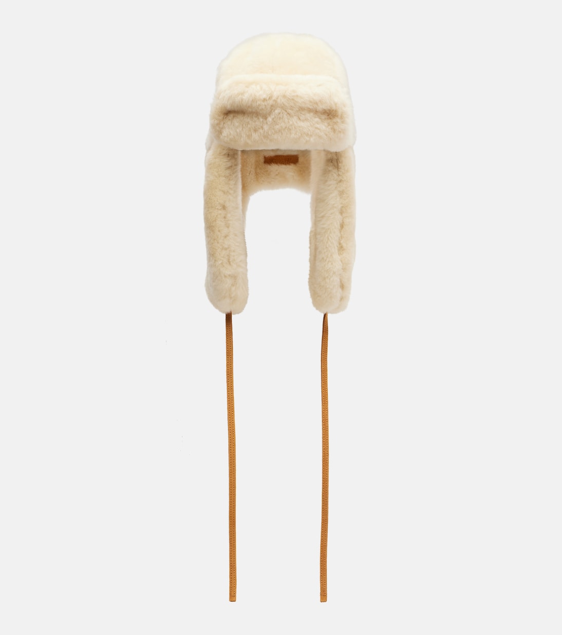 Jacquemus - Chapka leather-trimmed shearling hat