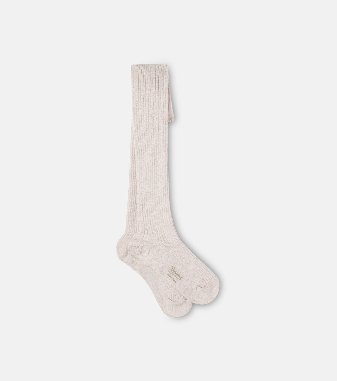 Bonpoint - Cotton-blend lamé knee-high tights