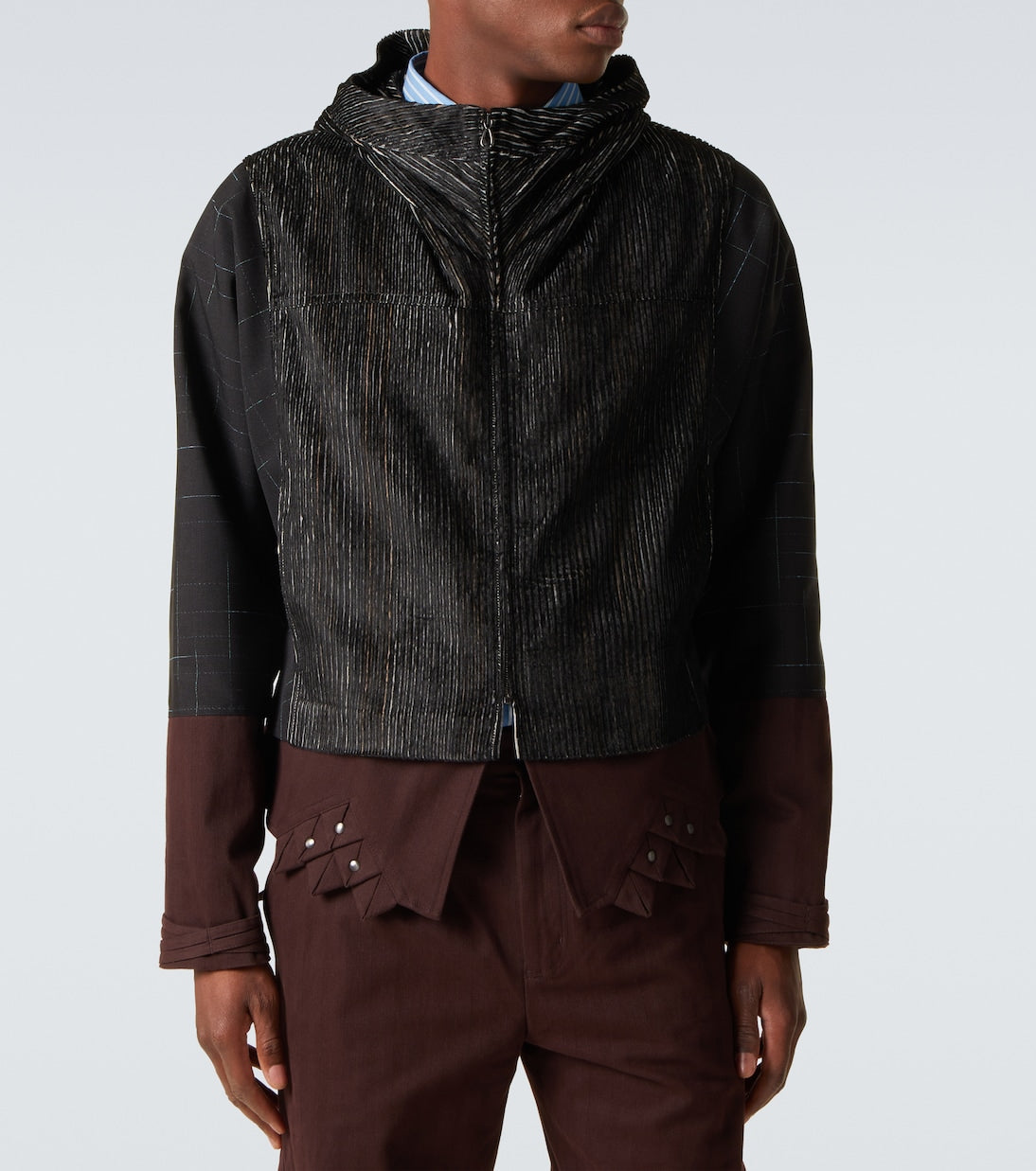 Kiko Kostadinov - Estike hooded silk-blend jacket