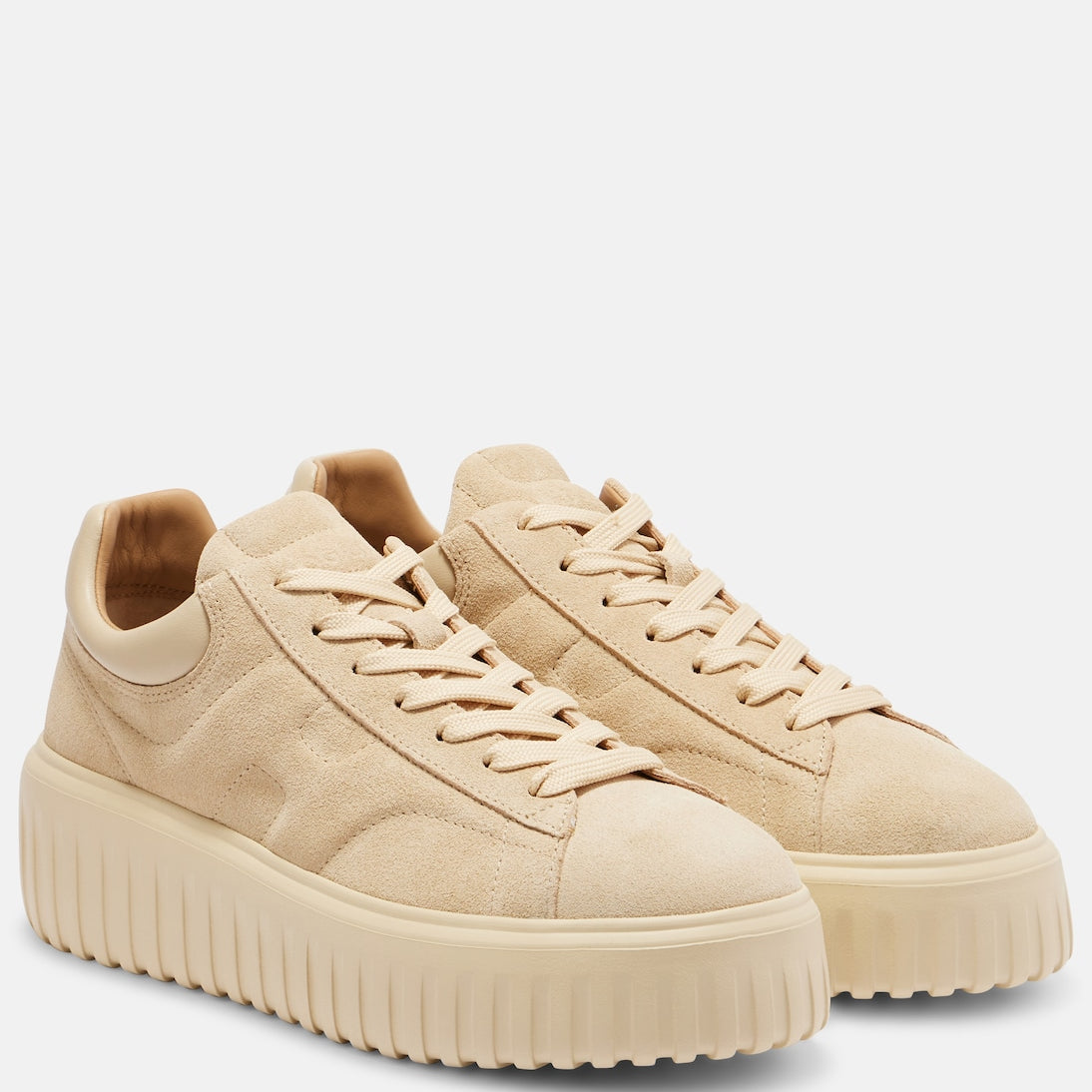 Hogan - H-Stripes suede platform sneakers