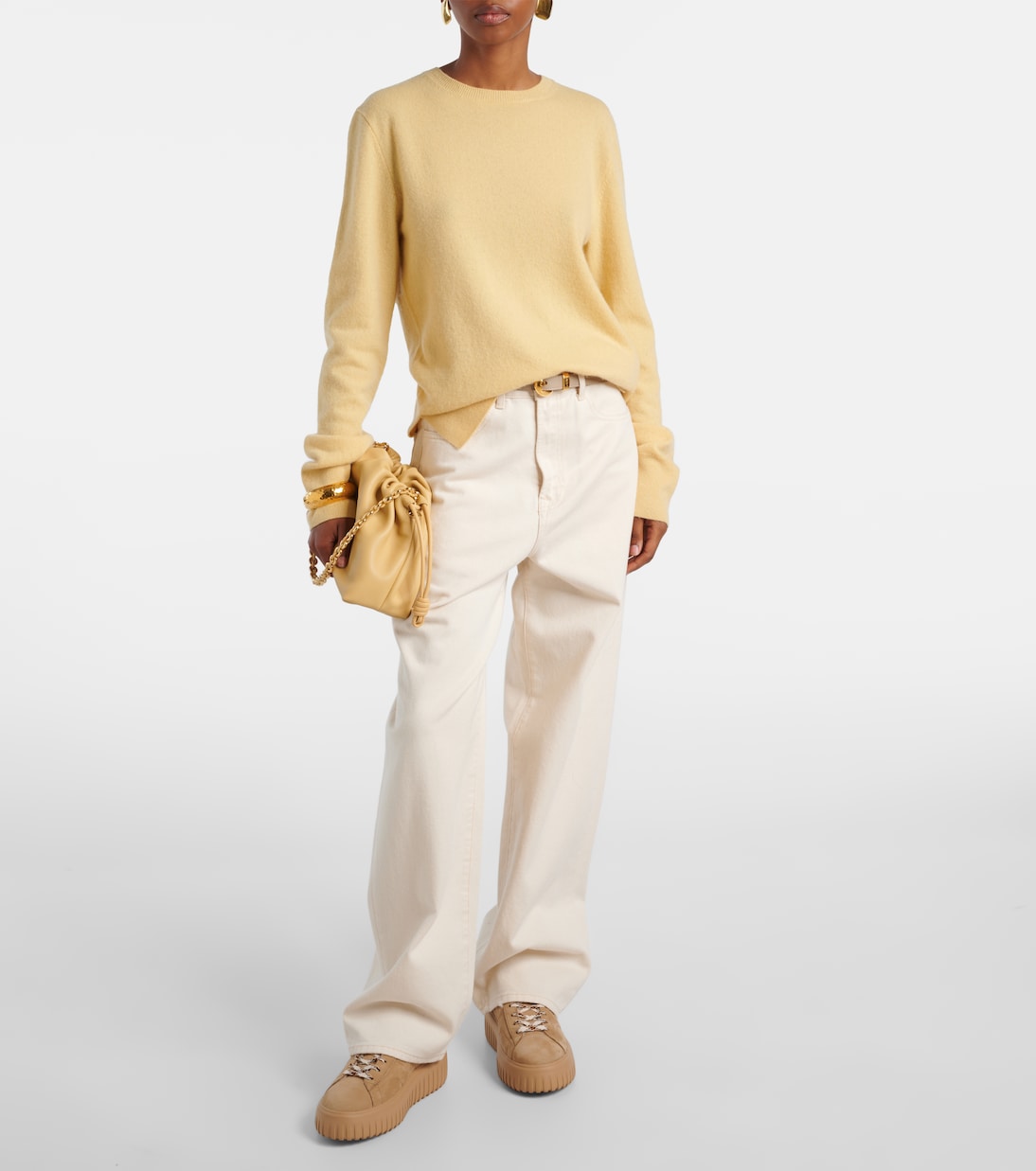 Hogan - H-Stripes shearling-lined suede sneakers