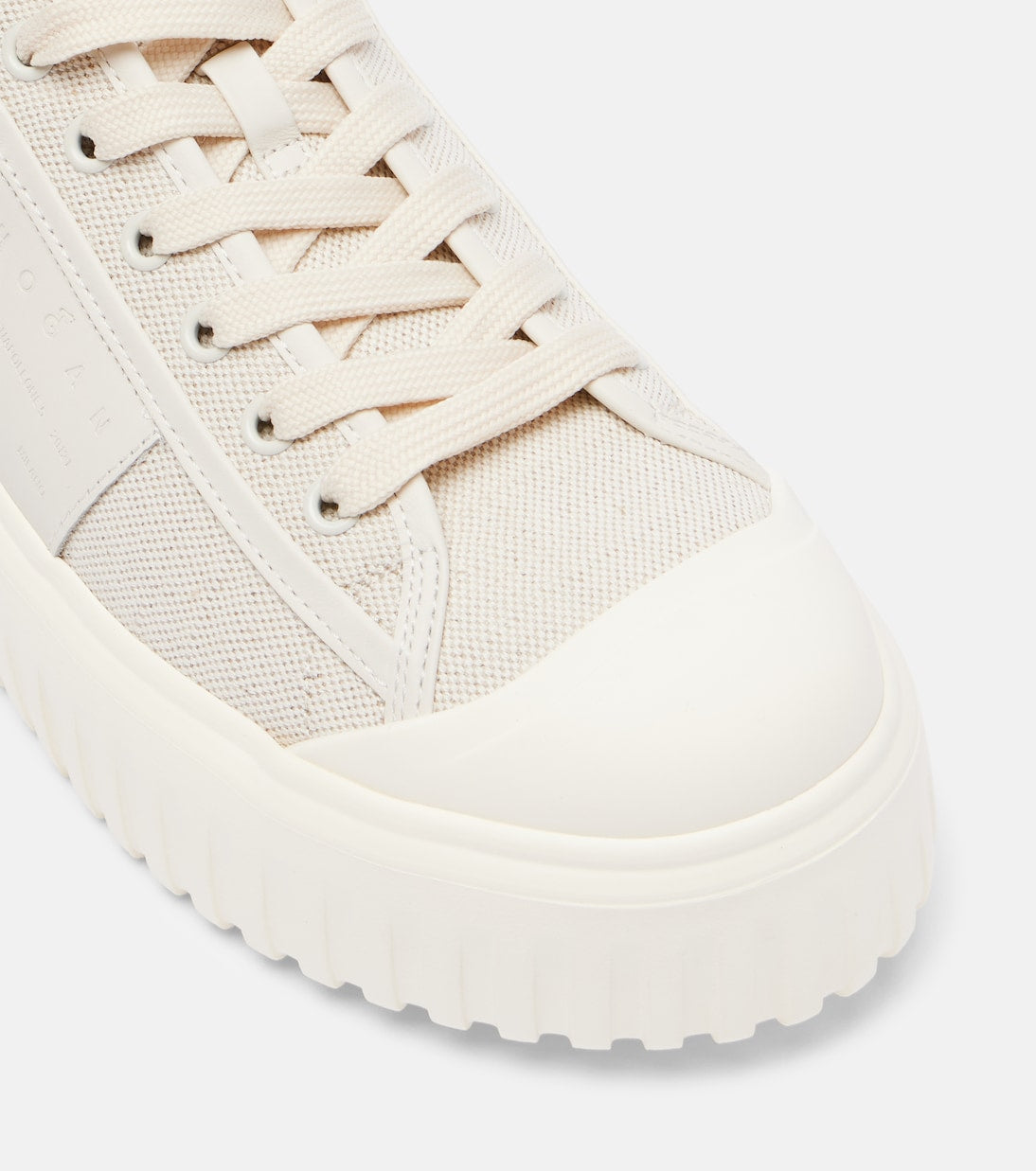 Hogan - H-stripes canvas and leather sneakers