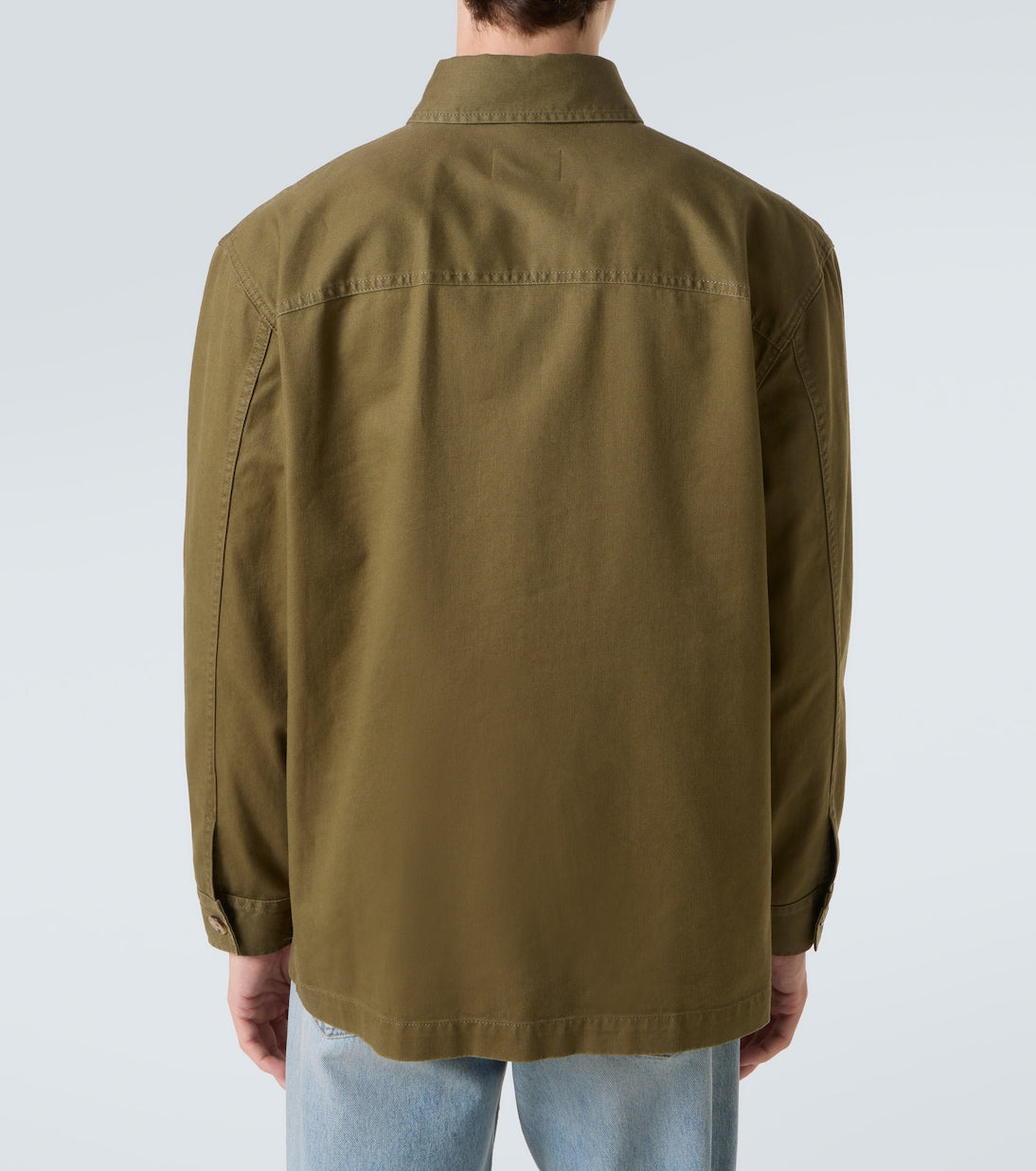 Saint Laurent - Cassandre cotton and linen overshirt