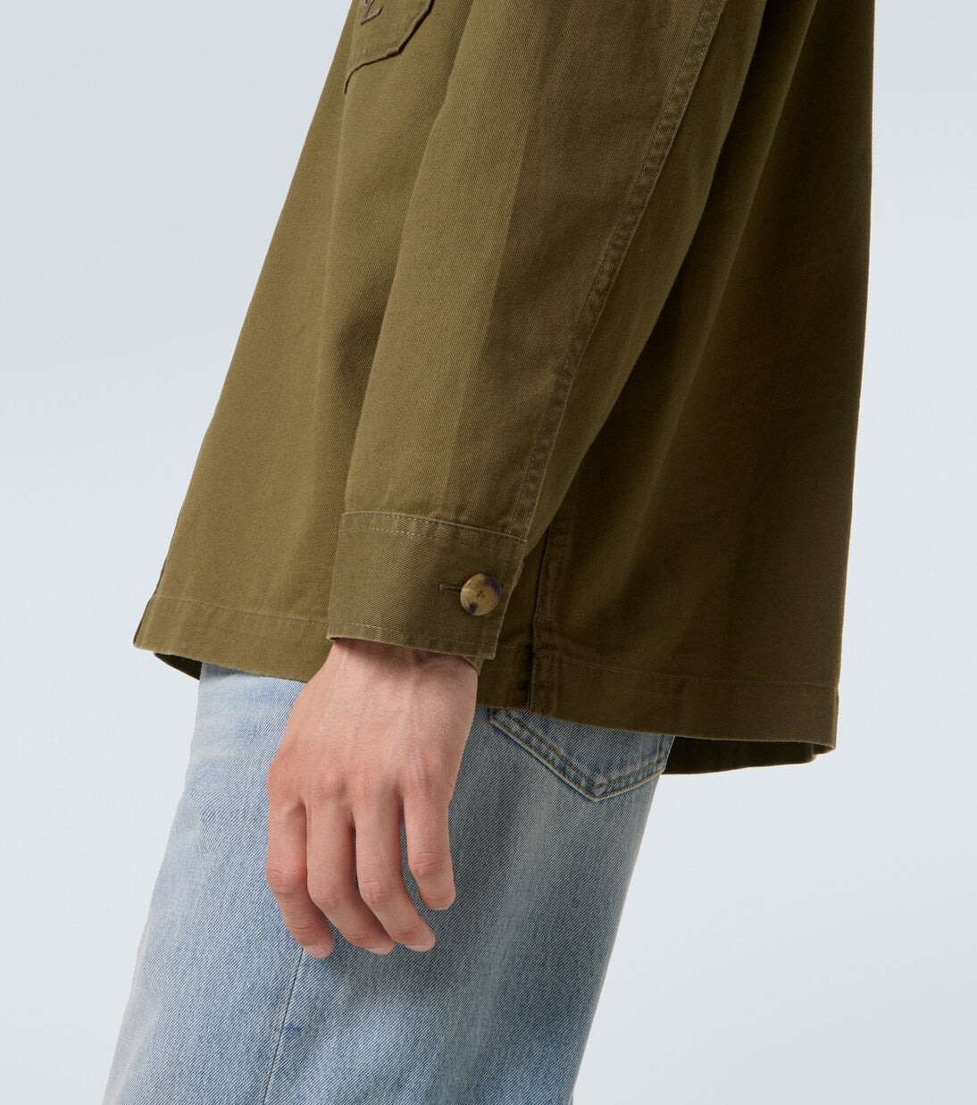 Saint Laurent - Cassandre cotton and linen overshirt