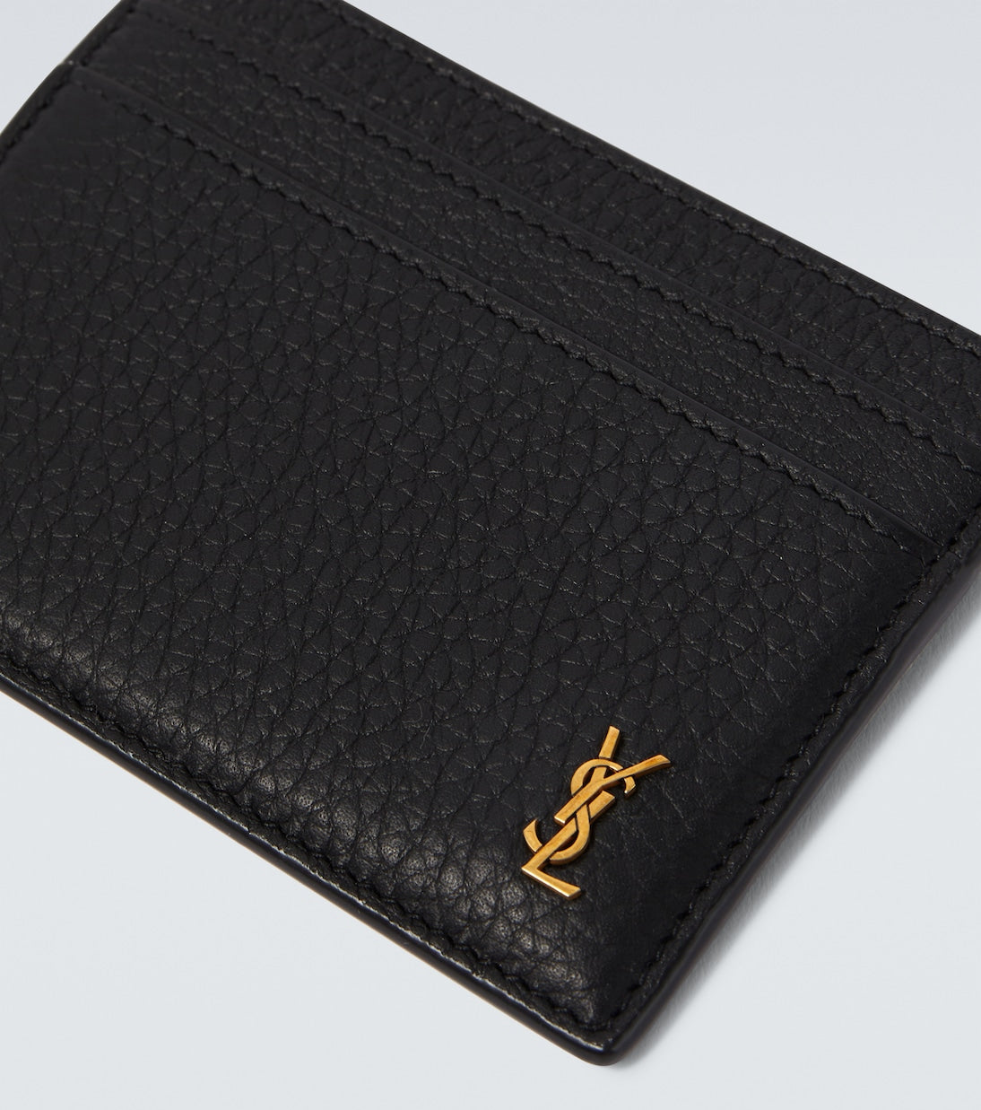 Saint Laurent - Tiny Cassandre leather card holder
