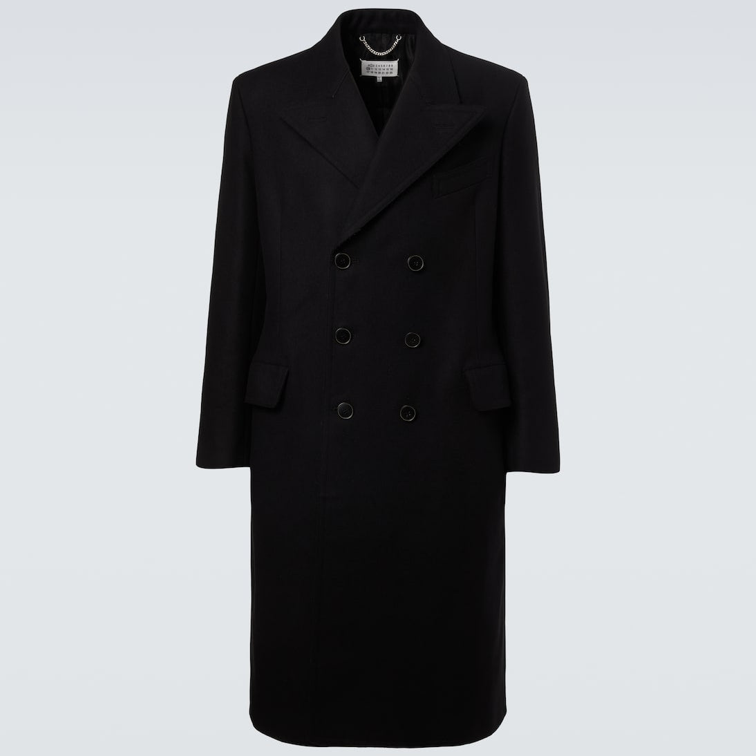 Maison Margiela - Double-breasted virgin wool coat