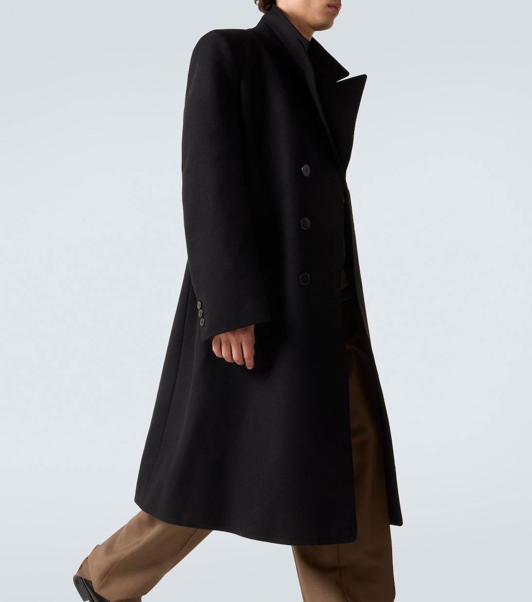 Maison Margiela - Double-breasted virgin wool coat