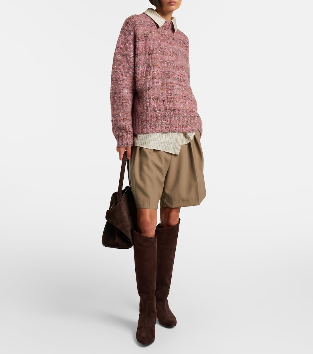 Le Monde Béryl - Allegra suede knee-high boots