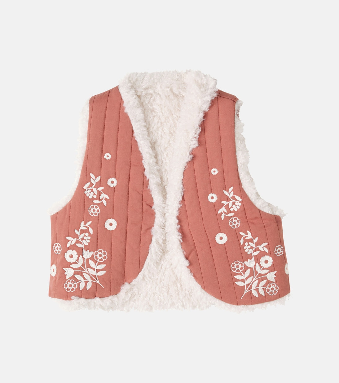 C'era Una Volta - Noemie embroidered quilted cotton vest