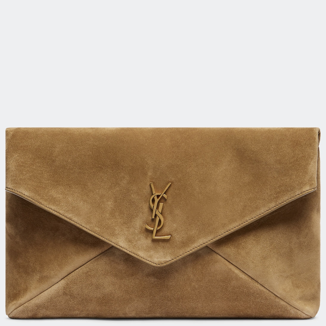 Saint Laurent - Cassandre Large suede clutch