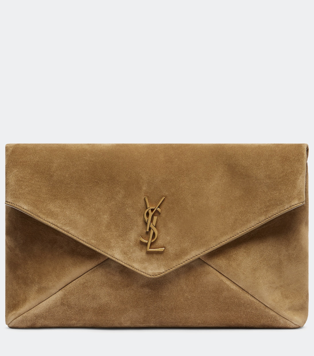 Saint Laurent - Cassandre Large suede clutch