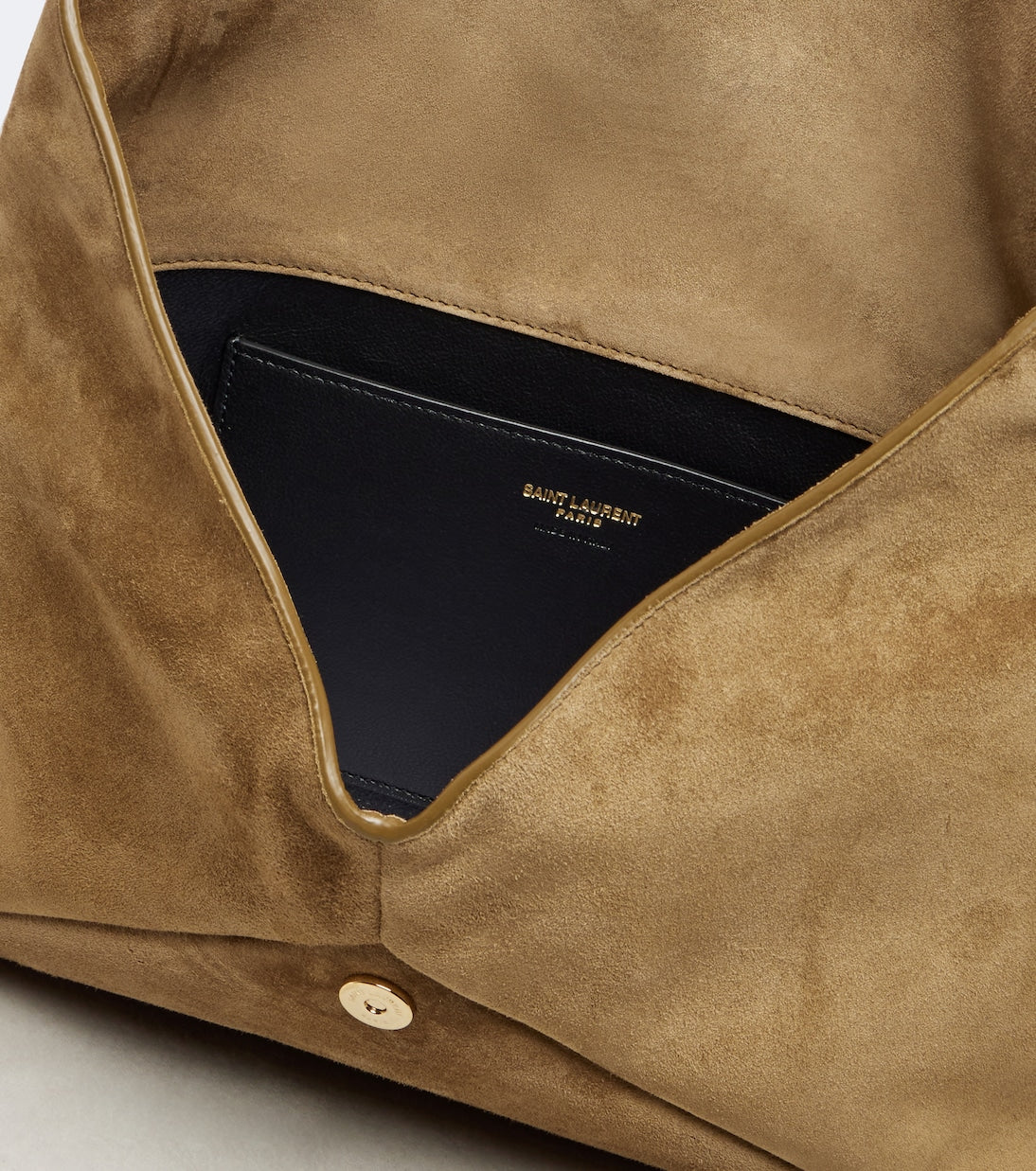 Saint Laurent - Cassandre Large suede clutch