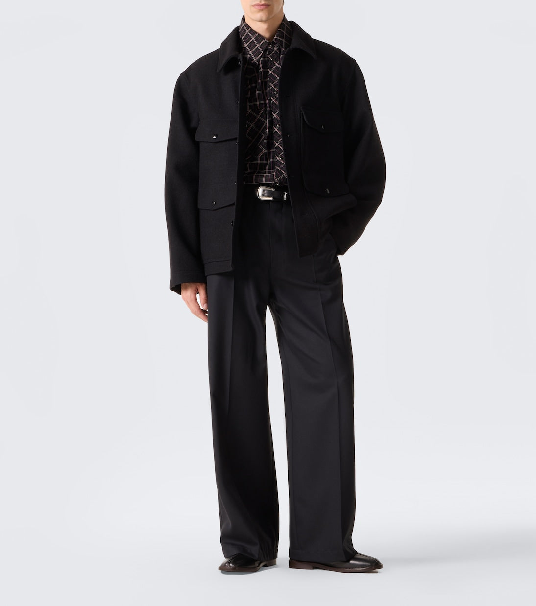 Lemaire - Leather slip-on shoes