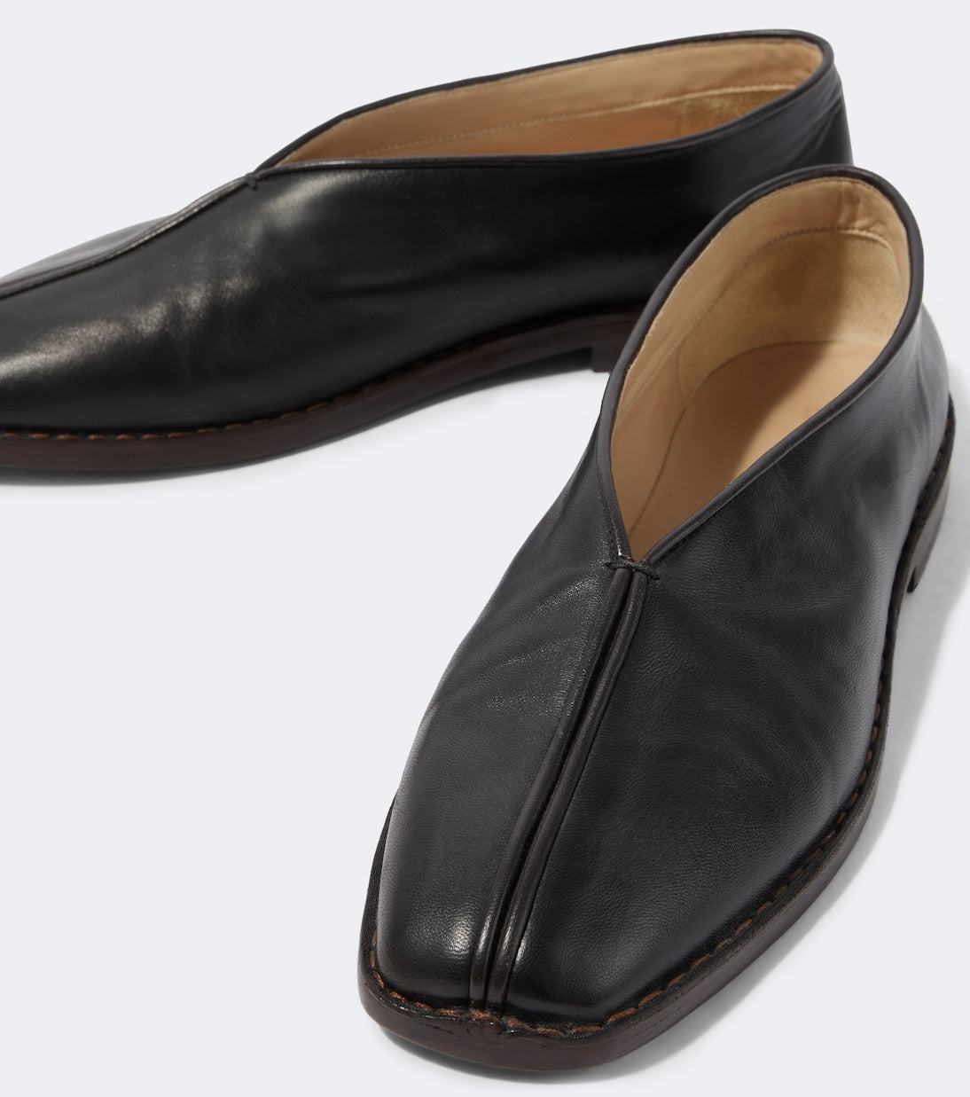 Lemaire - Leather slip-on shoes