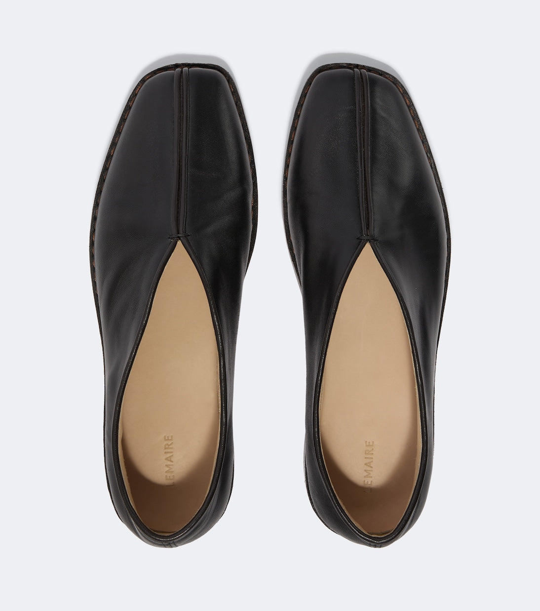 Lemaire - Leather slip-on shoes