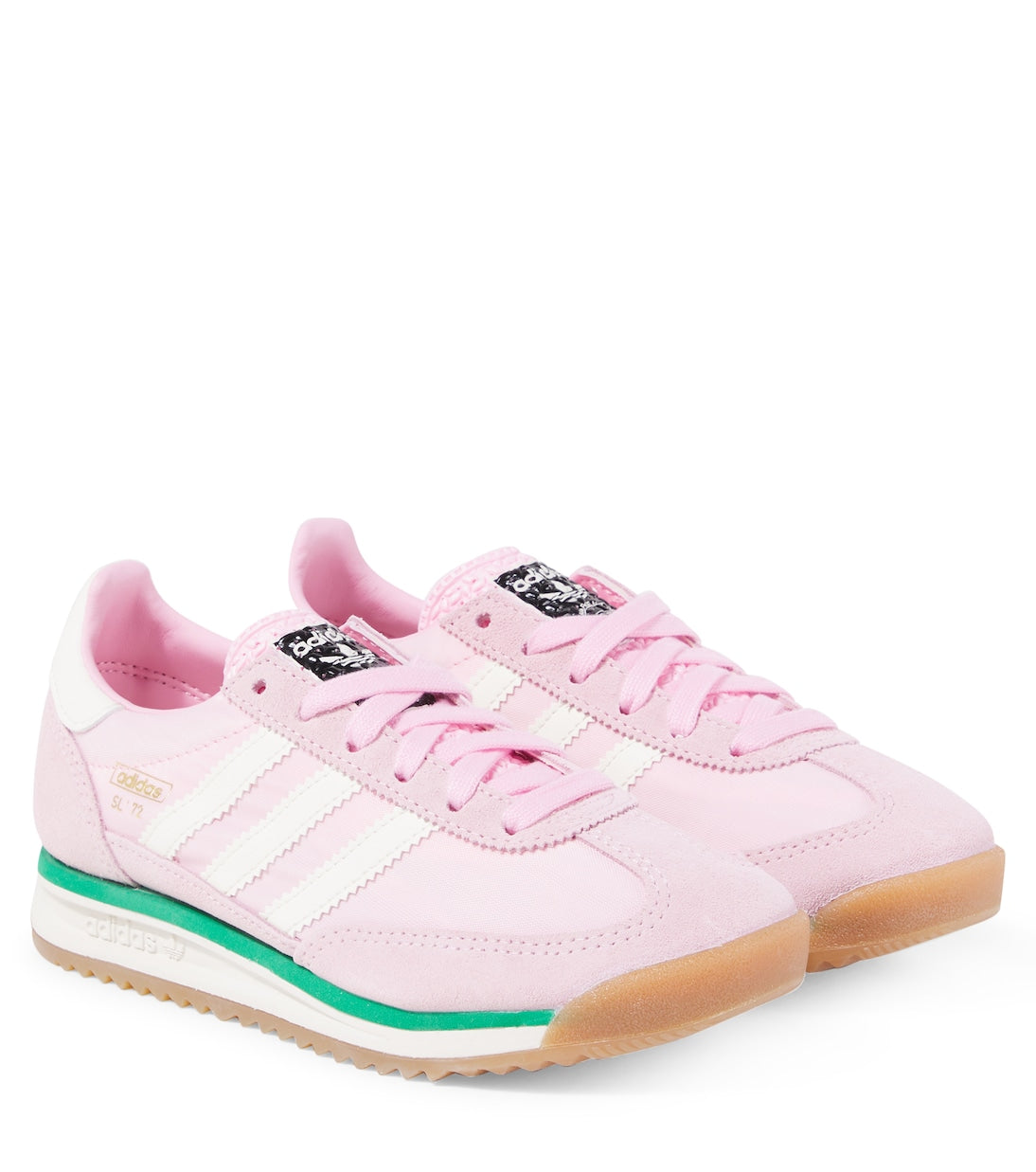 Adidas Originals Kids - SL 72 RS suede-trimmed sneakers