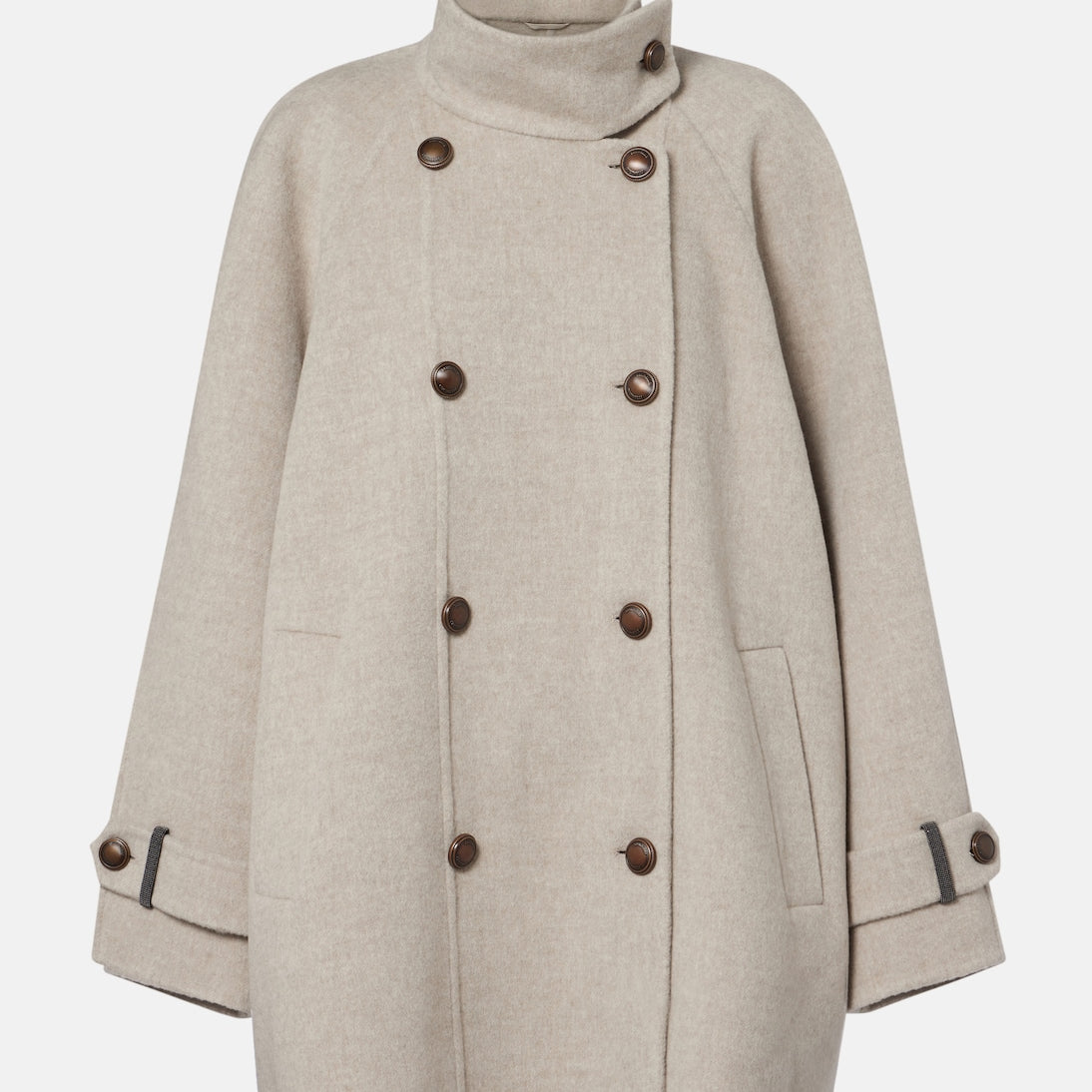 Brunello Cucinelli - Double-breasted wool and cashmere coat