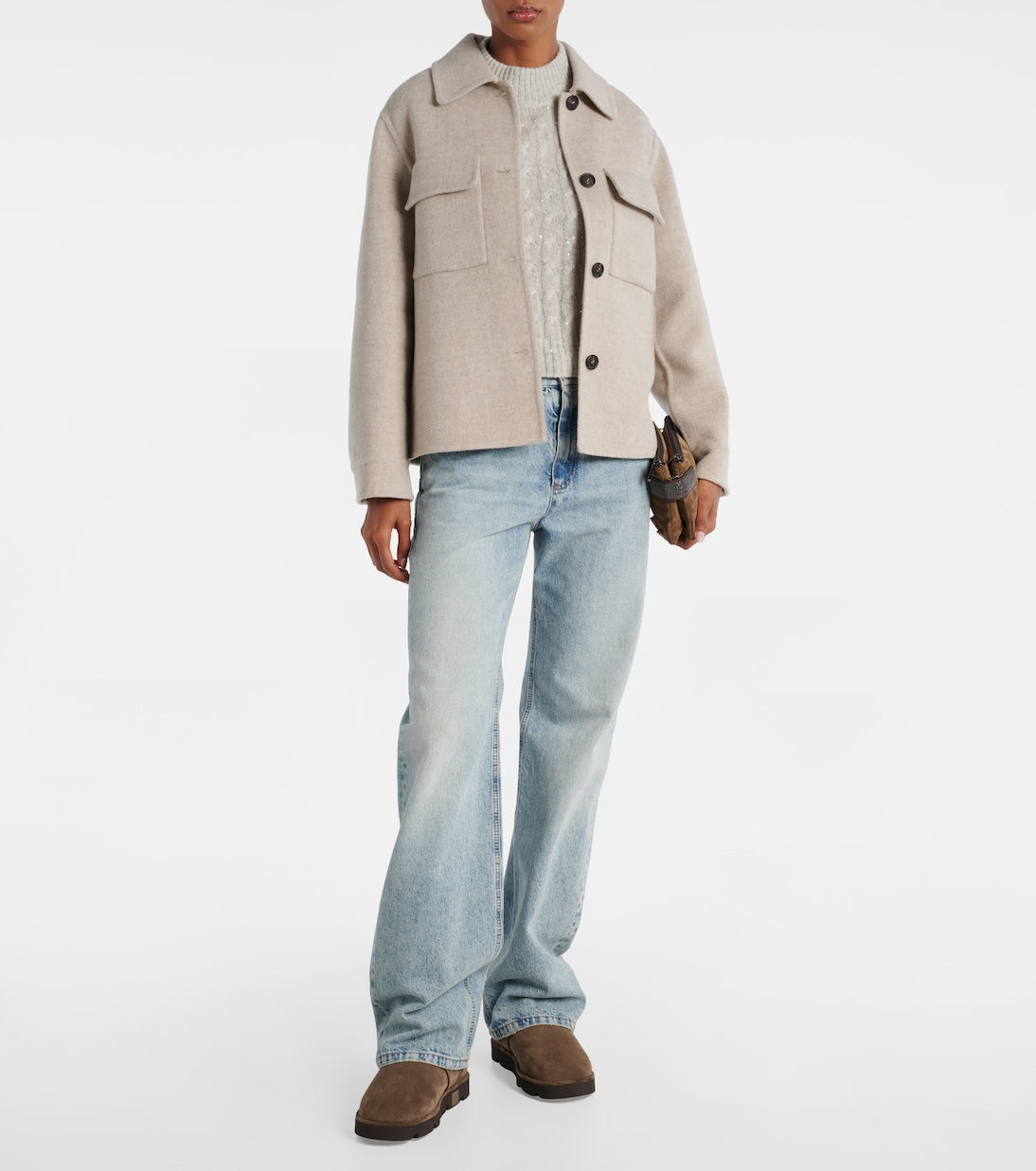 Brunello Cucinelli - Shearling-lined suede ankle boots