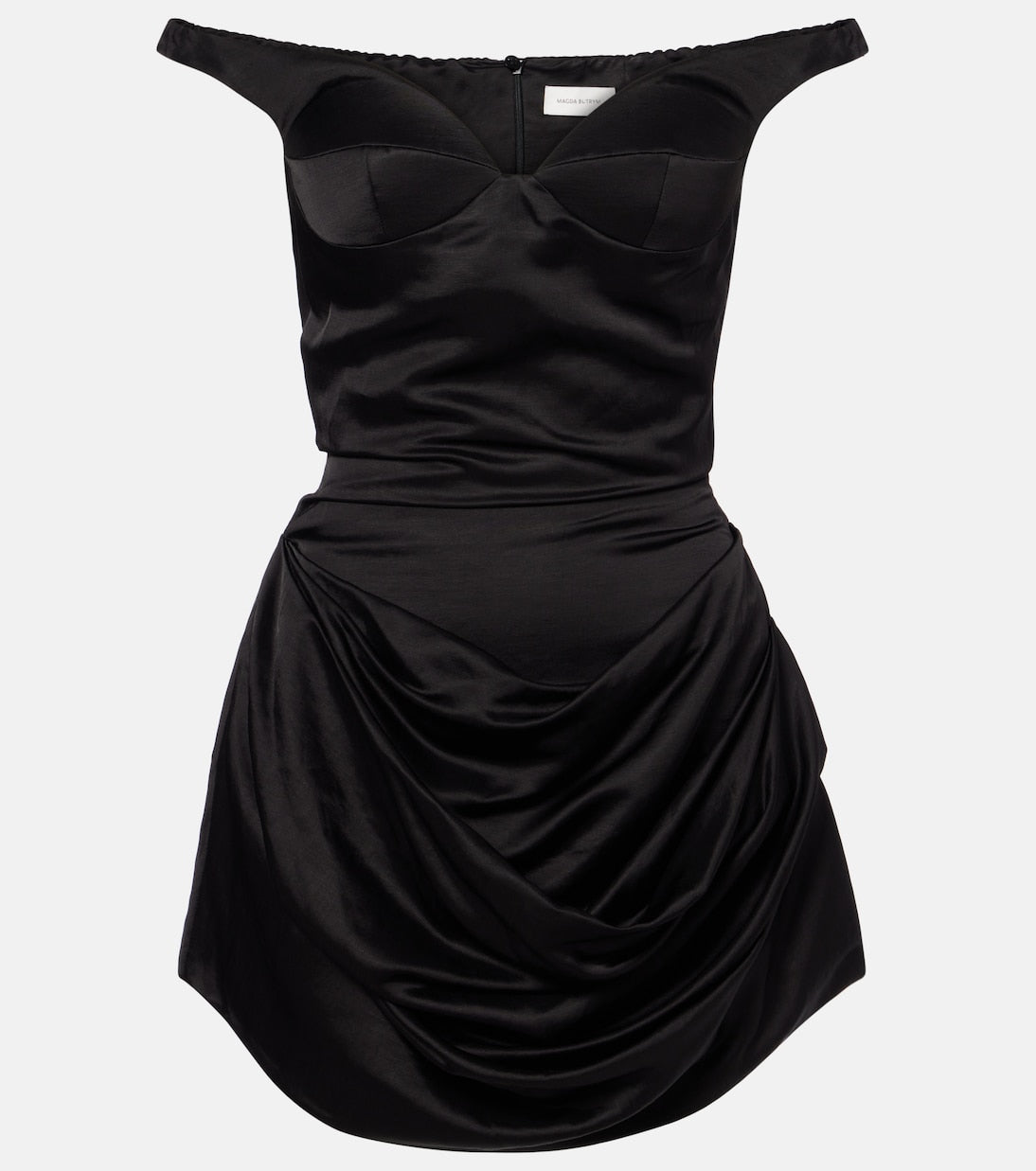 Magda Butrym - Ruched off-shoulder bustier dress