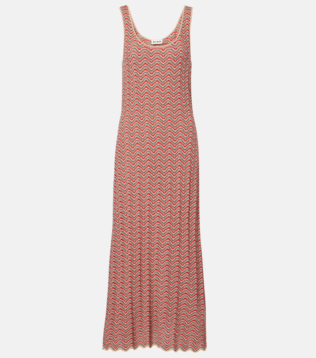 Rixo - Bondi open-knit cotton maxi dress