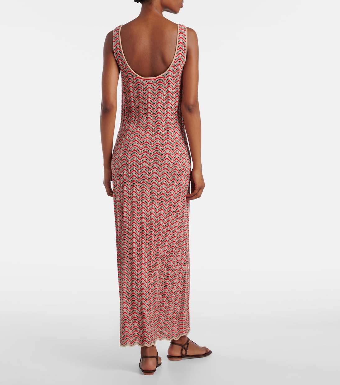 Rixo - Bondi open-knit cotton maxi dress