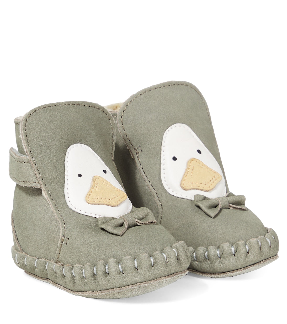 Donsje - Baby Junus bow-detail suede booties