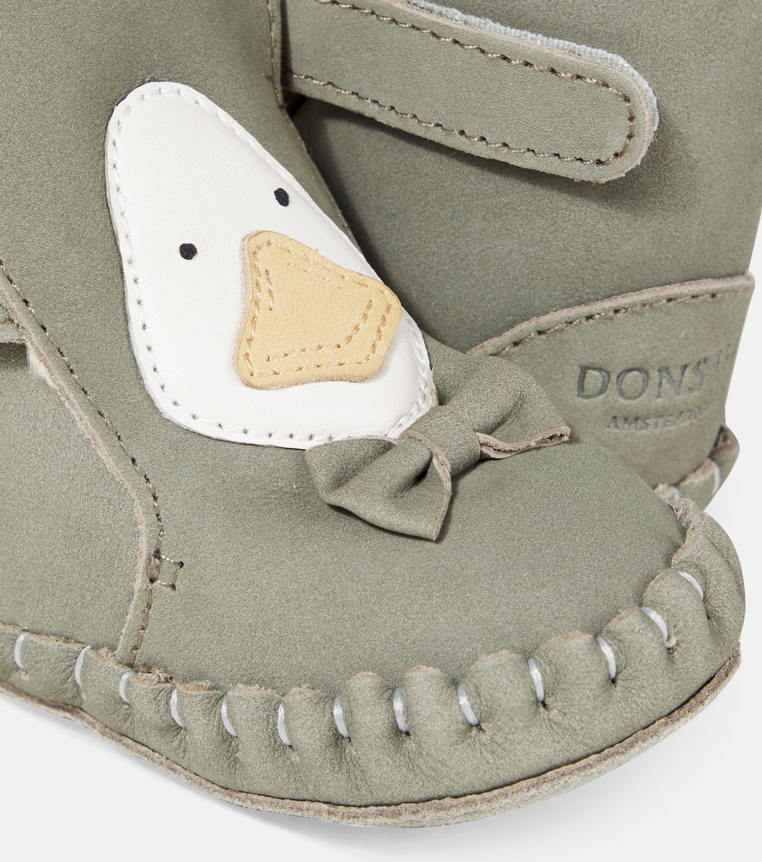 Donsje - Baby Junus bow-detail suede booties