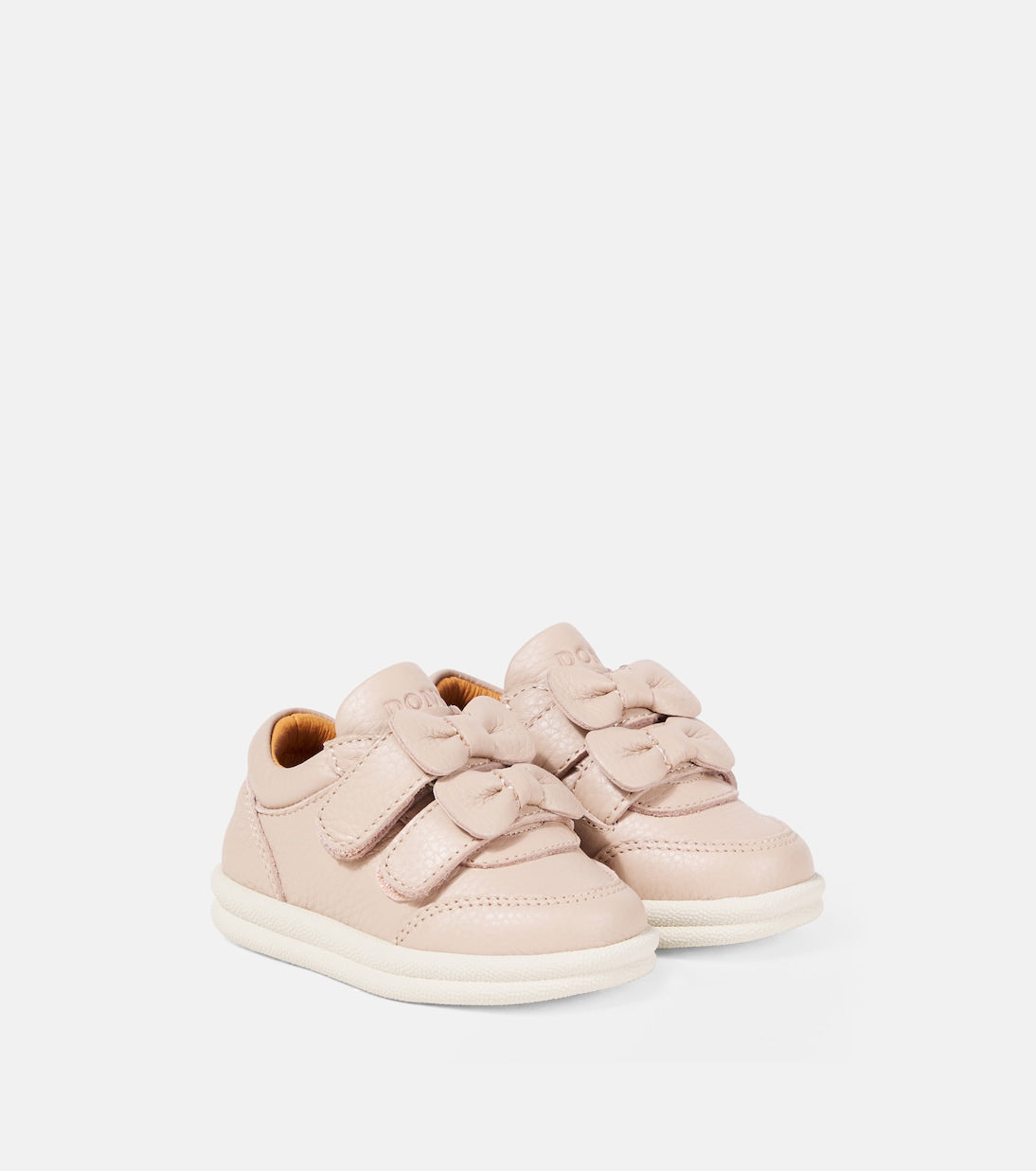 Donsje - Baby Zoena bow-detail leather sneakers