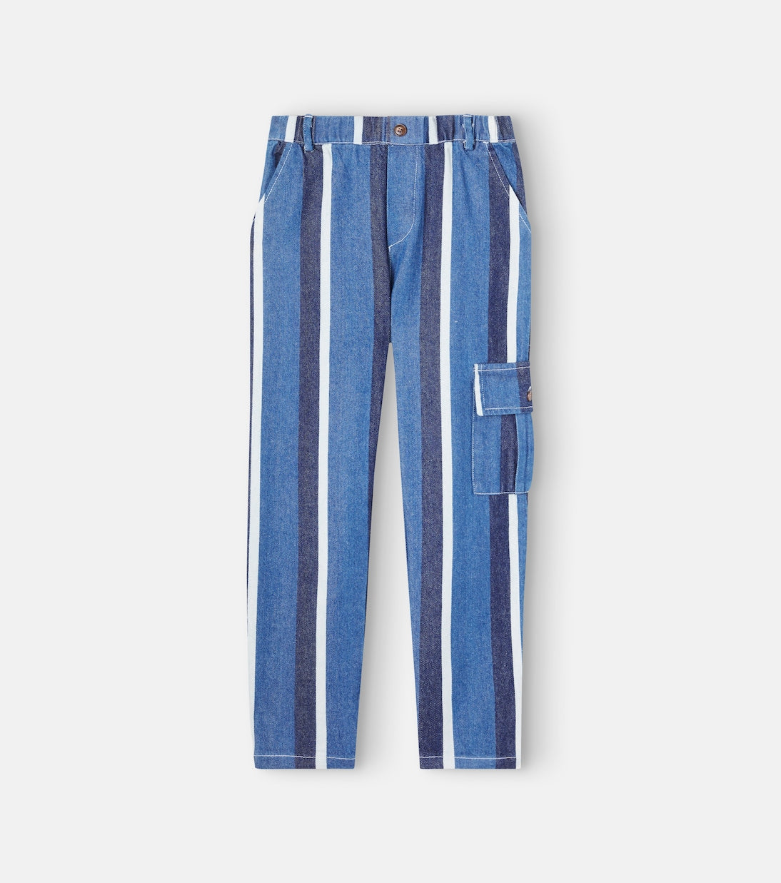 Donsje - Theoule striped denim cargo pants