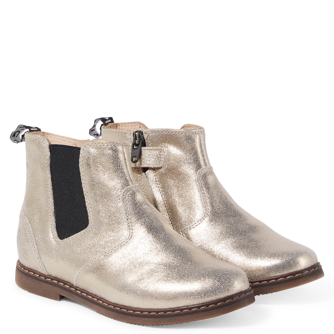 Pom d'Api - City Jodzip metallic leather Chelsea boots