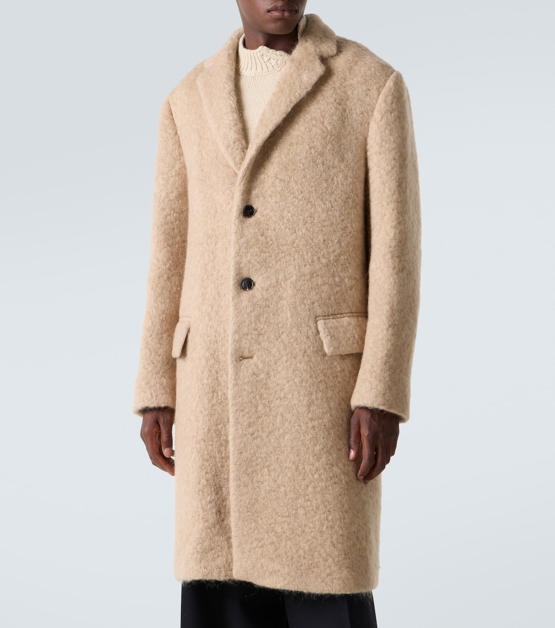 Dries Van Noten - Mohair and wool coat