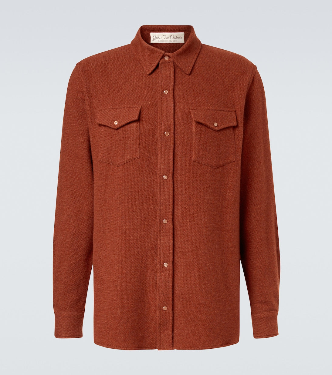 God's True Cashmere - Cashmere shirt with sunstone