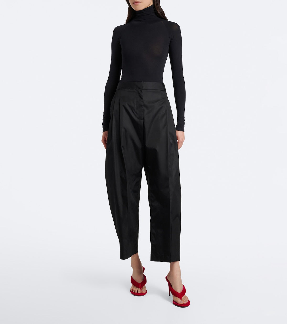 Alaïa - Velvet thong sandals